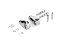 Load image into Gallery viewer, Riser Set "Spartican" for 1 inch (25mm) Handlebars, Multifits (HD, M10 & M12) - Chrome - Highway Hawk H56-067