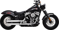 Vance & Hines PCX Twin Slash Chrome 3 in. Slip-on Exhaust 2018 up Softail (Selected)