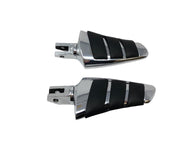 Rider Footpegs Smooth fits Yamaha Virago,XVS Drag Star, Stryker - Highway Hawk H732-381