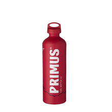 Load image into Gallery viewer, Red Primus 1 Litre Fuel Bottle + Black Leather Holder Emergency Petrol Can
