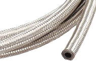 Stainless Steel Braided Hose Oil/Fuel Line 1/4 inch (6mm) I.D, 4 Feet 1.2M Long