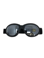 Motorcycle Goggle-Style Sunglasses with Smoked Lens