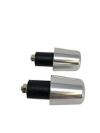 Chrome Bar Ends for 7/8 inch (22mm) or 1 inch (25mm) Handlebars, Great Finishing Touch - Highway Hawk H54-103