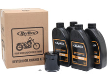 Load image into Gallery viewer, RevTech Oil Change Service Kit Harley Sportster/Evolution 4L - Black Filter
