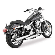 Vance & Hines PCX Twin Slash 3 in. Slip-on Exhaust Chrome 1991-2016 Dyna