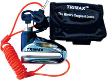 Load image into Gallery viewer, Trimax Disc Lock Chrome 10mm (3/8 in.) + Cable Reminder
