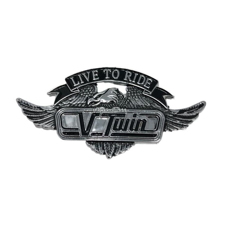 シーシーバーエンブレム LIVE TO RIDE WESTERN CHOPPER シーシーバー