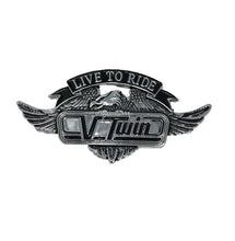 Load image into Gallery viewer, Live To Ride Emblem with Eagle (S) V-Twin Motorcycle
