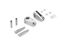 Load image into Gallery viewer, Riser Set "Spartican" for 1 inch (25mm) Handlebars, Multifits (HD, M10 & M12) - Chrome - Highway Hawk H56-067