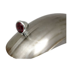 Load image into Gallery viewer, LED Tail & Brake Light Old School Retro Bates Style - Black, Red Lens - Highway Hawk H68-239