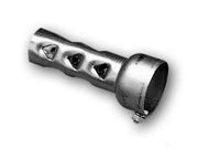 Short 4 inch Exhaust Baffle fits 50mm/2 in Drag Pipes Silencer - Motorcycle Storehouse 904045