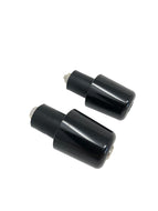 Black Bar Ends for 7/8 inch (22mm) or 1 inch (25mm) Handlebars, Finishing Touch - Highway Hawk H54-103DB