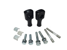 Load image into Gallery viewer, Handlebar Riser Clamps (pair) “Custom Style” fits 1 in. or 7/8 in. Handlebars – Choice of Heights/Colour – Motorrad Burchard MB03-1040