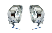 Load image into Gallery viewer, Chrome Visor 4 inch Spot Lights (Pair) Motorcycle Spotlights E-Mark
