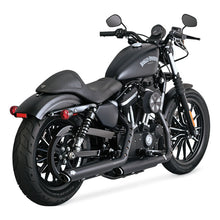 Load image into Gallery viewer, Vance &amp; Hines Twin Slash 3 in. Slip-on Exhaust Black 2014-2020 Sportster
