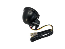 Load image into Gallery viewer, LED Tail & Brake Light Old School Retro Bates Style - Black, Red Lens - Highway Hawk H68-239