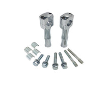 Load image into Gallery viewer, Handlebar Riser Clamps (pair) “Custom Style” fits 1 in. or 7/8 in. Handlebars – Choice of Heights/Colour – Motorrad Burchard MB03-1040
