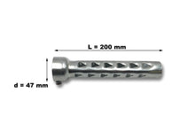 Load image into Gallery viewer, Long 8 inch Exhaust Baffle fits 50mm/2 in Drag Pipe Silencer - Motorcycle Storehouse 508086