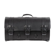 Motorcycle Suitcase 37 Ltr Real Leather Large Black