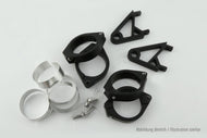 Highsider CNC Alu Headlight Holder Set XS for 42-43 mm Forks - Black