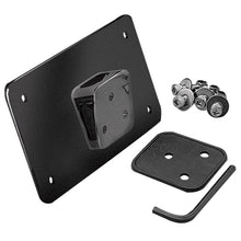 Load image into Gallery viewer, black laydown licence number plate mount holder for harley davidson
