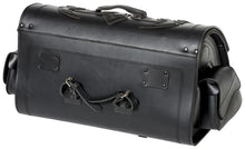 Load image into Gallery viewer, Motorcycle Suitcase 67 Ltr TEK Leather Memphis Large Studded
