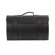 Load image into Gallery viewer, Motorcycle Suitcase 32 Ltr Real Leather Medium Black
