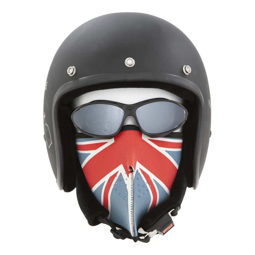 distressed union jack motorcycle 3 4 helmet Motorcycle Biker Face Mask English Style Union Jack made from Neoprene