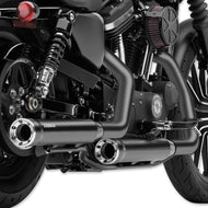 Cobra 3 in. Slip-On RPT Exhaust Mufflers Harley Heritage Softail Classic FLSTC Black