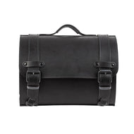 Motorcycle Suitcase 26 Ltr Real Leather Small Black