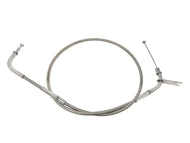 Braided Throttle Cable for Kawasaki VN800 Vulcan Classic/Custom +40cm Longer Than Stock - Highway Hawk H20-0132