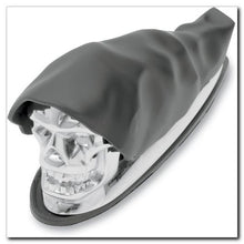Load image into Gallery viewer, Black Shrouded Skull Chrome Statue Fender Mud Guard Ornament Mascot - Drag Specialties 1405-0158
