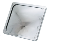 Load image into Gallery viewer, Chrome Licence Plate Frame 185 x 240mm (7 inch x 9.45") fits UK Motorcycle Plate  - Zodiac 161329
