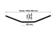 Load image into Gallery viewer, Drag-Style Extra Wide Black 1 inch (25mm) Motorcycle Handlebars
