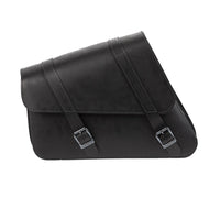Ledrie HLZAD2-2020 Frame Bag XL Leather Black fits Harley-Davidson Sportster & Suzuki C1800 made from Genuine Real Leather