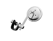 Load image into Gallery viewer, Clamp-On Round 3 inch Mirror Chopper Scooter Retro - 4 inch Short Stem
