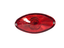 Load image into Gallery viewer, Custom Rear Brake &amp; Tail Light Large Cateye Red Lens, E-mark - Chrome - Highway Hawk H68-319
