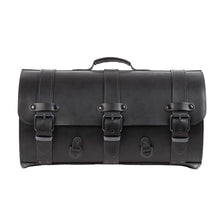 Load image into Gallery viewer, Ledrie HLMOT2-1003 Motorcycle Suitcase 37 Litres Real Leather - Large Black
