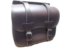 Load image into Gallery viewer, Single Sided Saddlebag (1) made of artificial leather, Large Size - Brown - Highway Hawk 02-2687
