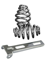Motorcycle Solo Seat 4 inch Tapered Barrel Springs/Bracket Mounting Kit - Custom Chrome 517818 & 53-203