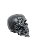 Load image into Gallery viewer, Cracked Skull Ornamental Statue for Fenders or Bonnet Mascot - Black - Highway Hawk H02-086B
