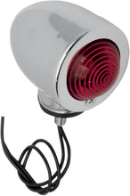 Load image into Gallery viewer, Chrome Red Bullet Marker Side Light Motorcycle/Trike, Short Stem - Custom Chrome 19355
