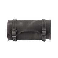 Ledrie HLROL2-1017 Tool Roll / Tool Bag Square (Box shape) 3 Litres Brown with Buckles - Genuine Real Leather