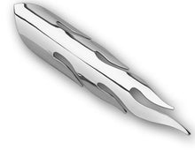 Load image into Gallery viewer, Chrome Flame Exhaust Heat Shield Cover For 2 in Pipes Custom Look - Custom Chrome 78400
