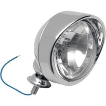 Load image into Gallery viewer, Chrome Spotlight with Visor (1) E-Marked Highway Light 4 inch Diameter - Drag Specialties 2001-0277
