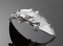Load image into Gallery viewer, Skeleton Skull Chrome Statue Fender/Visor Ornament - S - Highway Hawk H66-070
