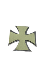 Load image into Gallery viewer, Maltese Cross with Inset Skulls Emblem Tank/Fender/Bag Decoration

