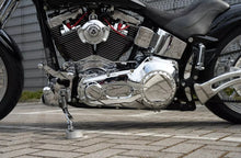 Load image into Gallery viewer, Thunderbike 22-72-650 Clutch (Derby) Cover "Drilled" Design, Polished Alu fits Harley-Davidson Softail, Dyna, Touring Twin Cam models
