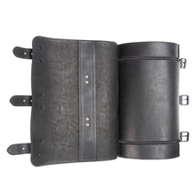 Load image into Gallery viewer, Ledrie HLMOT2-1003 Motorcycle Suitcase 37 Litres Real Leather - Large Black
