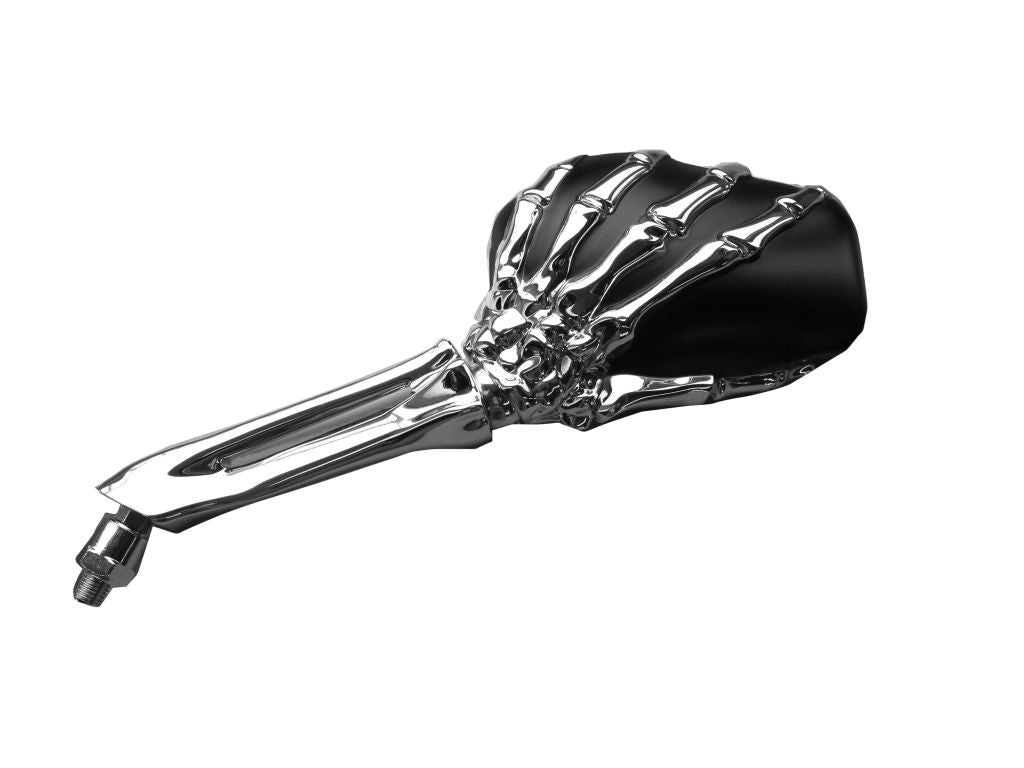 Mirror Set Skeleton Hand (Pair) fits Metric Cruiser/Harley-Davidson